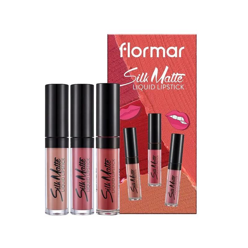 Flormar Silk Matte Liquid Lipstick Assorted 3Pc
