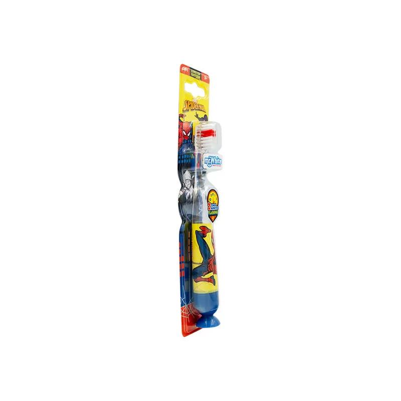 Mr.White Spiderman Flashing Toothbrush