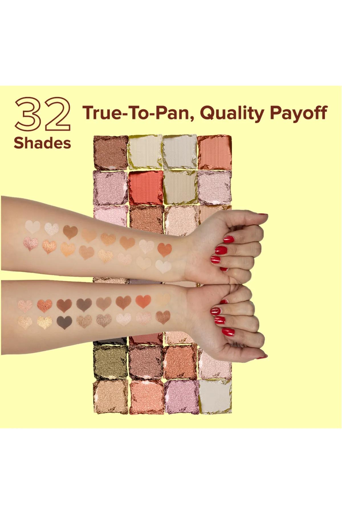Forever52 Naturals 32 Color Eyeshadow Palette-Radiant Prism - NTR005