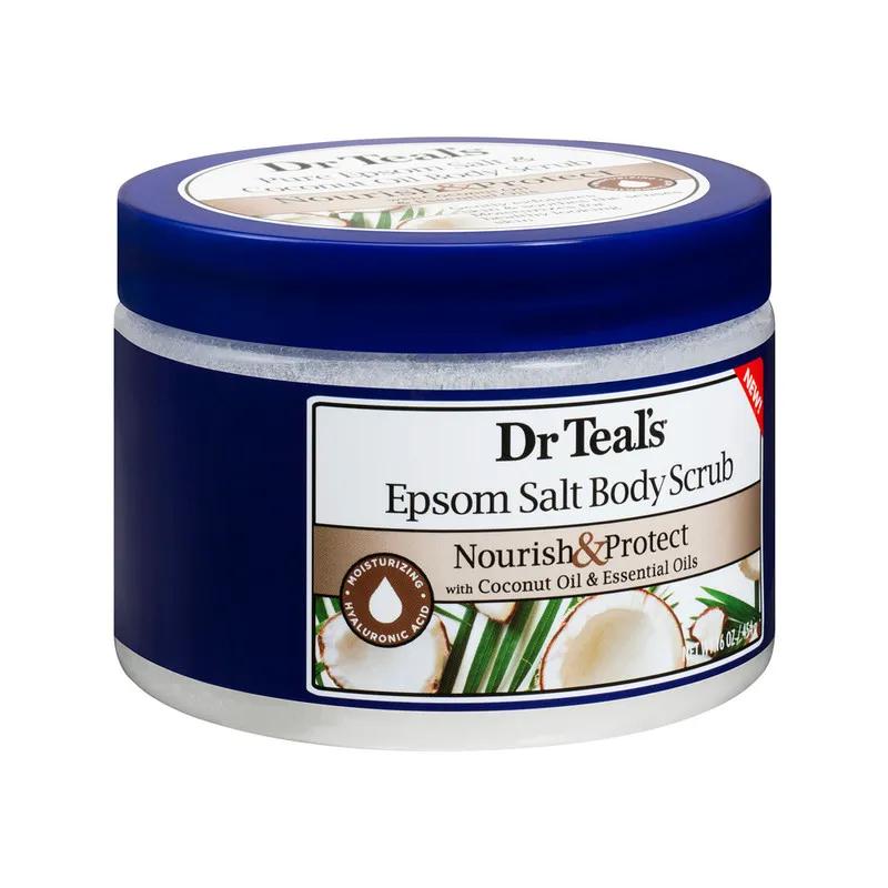 Dr Teal's Epsom Salt Body Scrub Coconut Oil 454g
