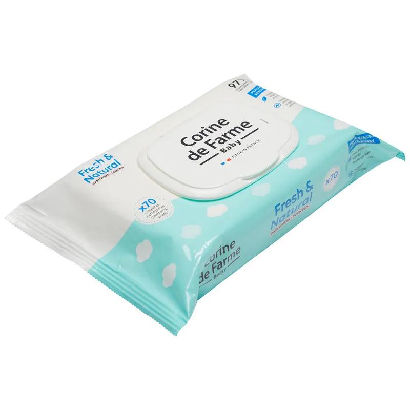 CDF-- Baby Fresh & Natural Wipes 70's