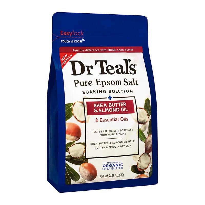 Dr Teal's Epsom Bath Salt - Shea Butter & Almond Oil 1.36Kg