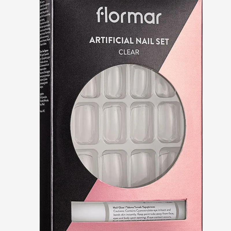 Flormar Artificial Nail Set - 01 Clear