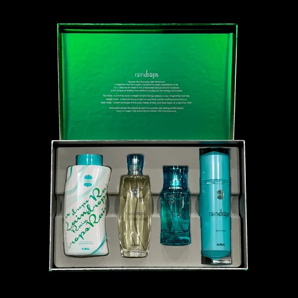Raindrops New Gift Set for Women | Floral Perfume Luxury Gift Pack