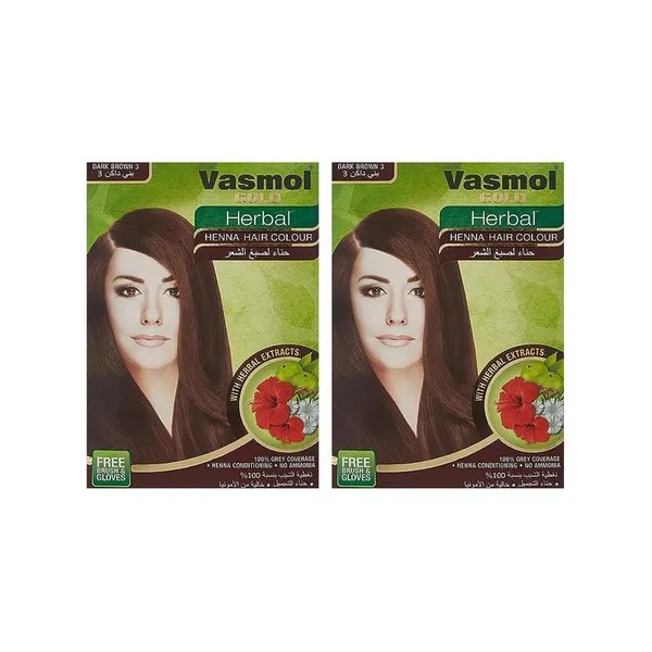 Vasmol Gold Herbal Henna - Db 6X10G Dual Pack
