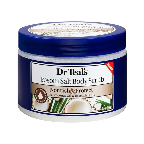 Dr Teal's Epsom Salt Body Scrub Coconut Oil 454g