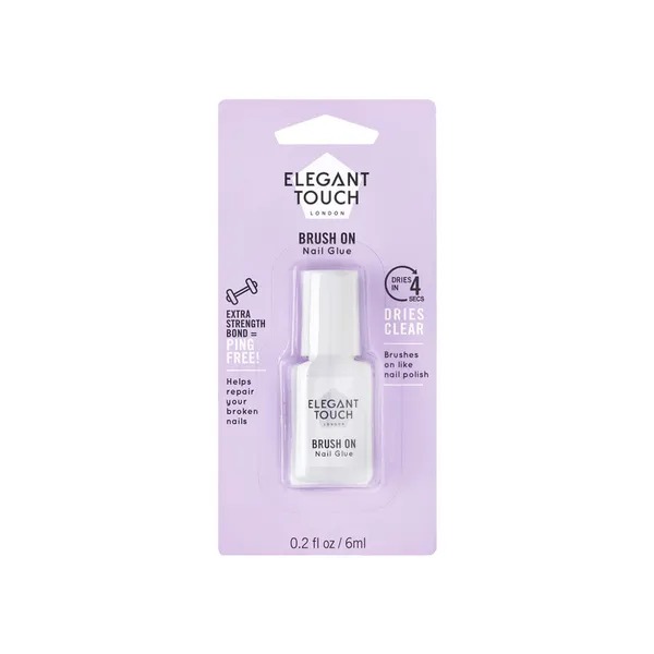 Elegant Touch Brush On Nail Glue 6ml