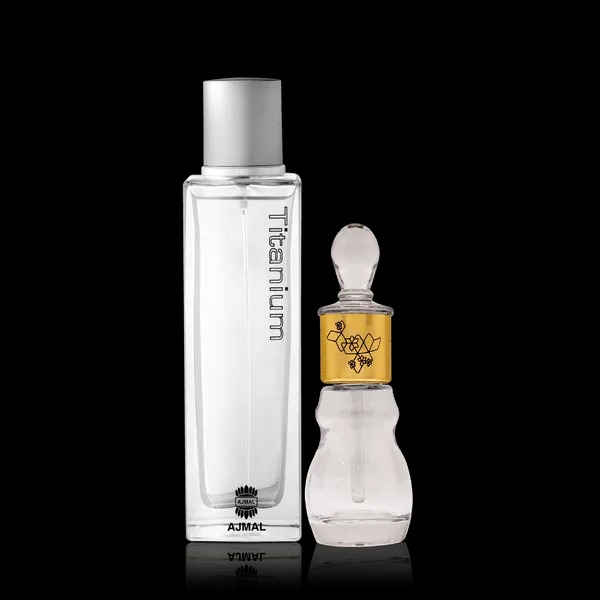Titanium & Musk Silk Oil 12g – Elegant Luxury Long-Lasting Fragrance Duo