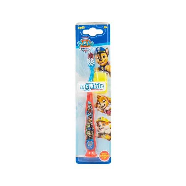 Mr.White Paw Patrol Manual Toothbrush With Suction Cup