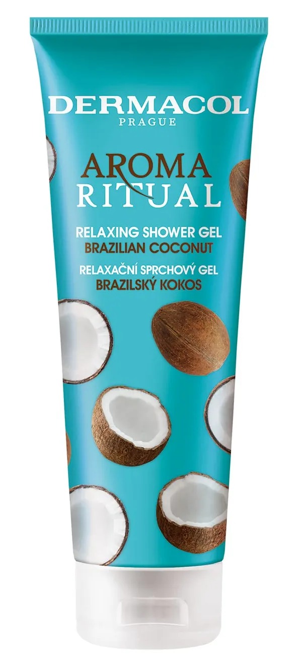 Dermacol Aroma Ritual Relaxing Shower Gel with Brazilian Coconut for Softening