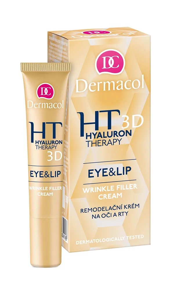 Dermacol Hyaluron 3D Eye & Lip Cream for Whitening & Wrinkles - 15 ml