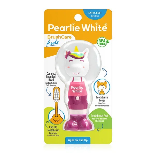Pearlie White Kids Toothbrsh &Cover