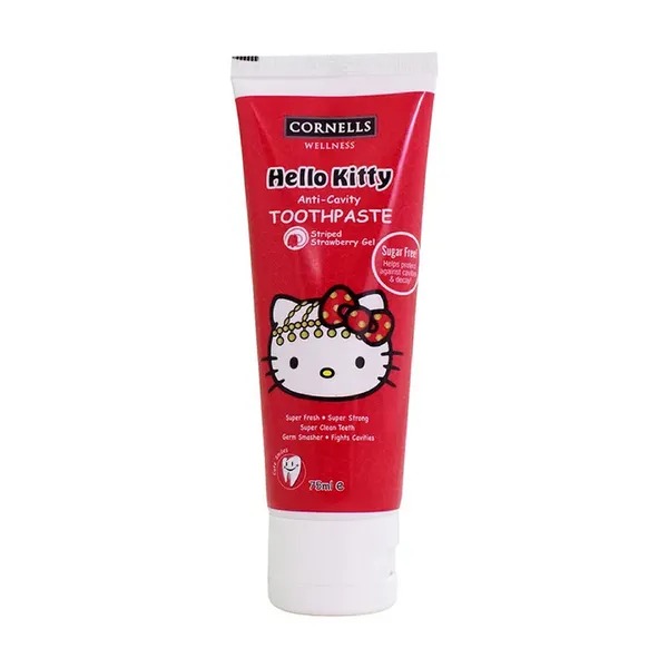 Cornells Hello Kitty Strawberry Gel ToothPaste 75Ml