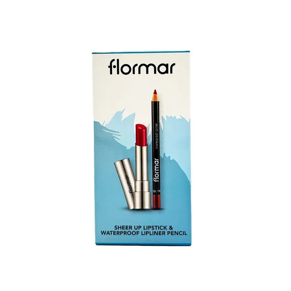 Flormar Sheer Up Lipstick + Lip Liner Assorted