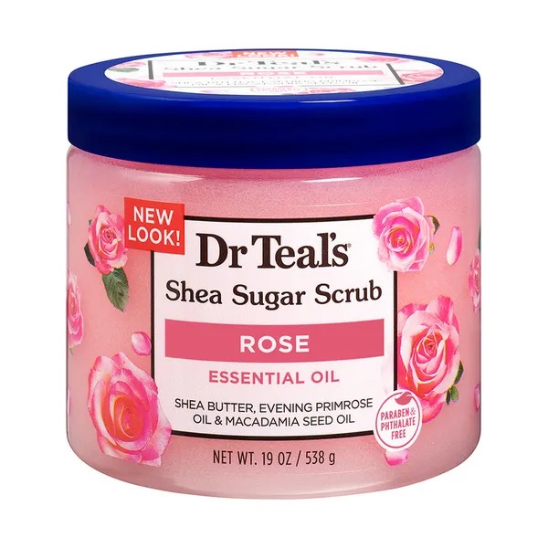 Dr Teal's Shea Sugar Body Scrub Rose 538g