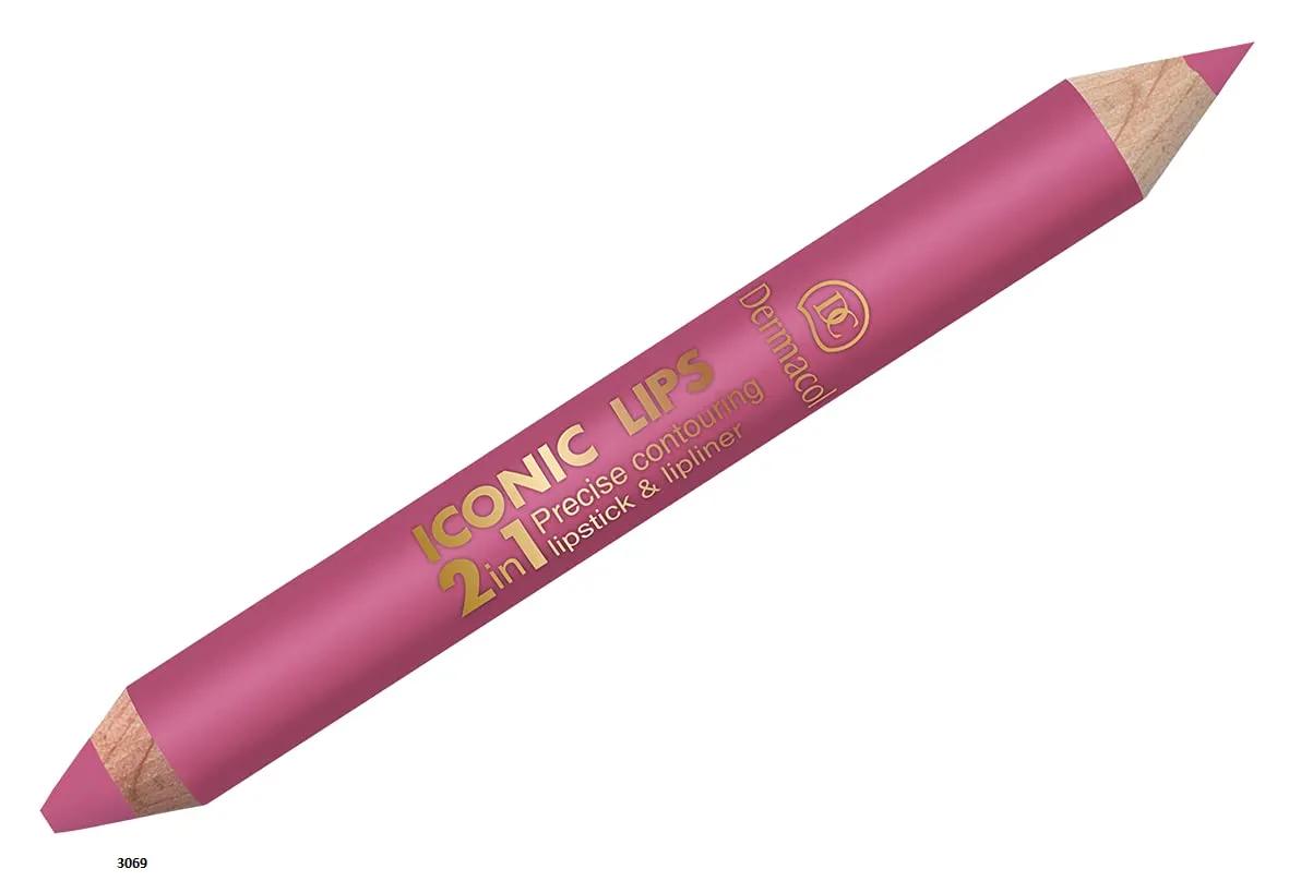 Dermacol Iconic Lips 2in1 Lipstick & Lipliner | (No 2)
