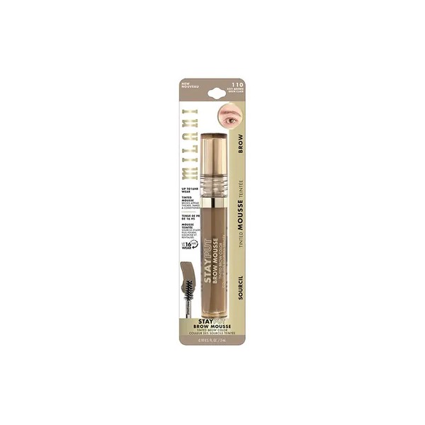 Milani Stay Put Tinted Brow Mousse 110 Soft Brown