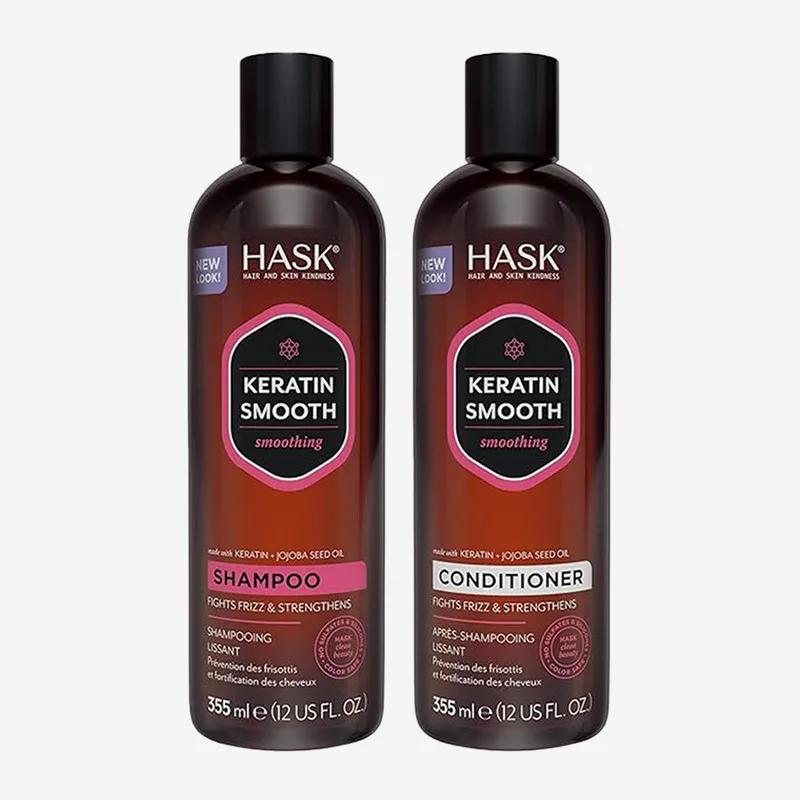 Hask Keratin Shampoo 355Ml & Conditioner 355Ml X2 Value Pack
