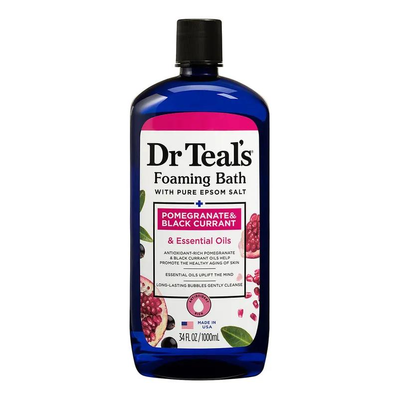 Dr.Teal's Foaming Bath with Pure Epsom Salt Pomegranate & Black Currant 1000ML