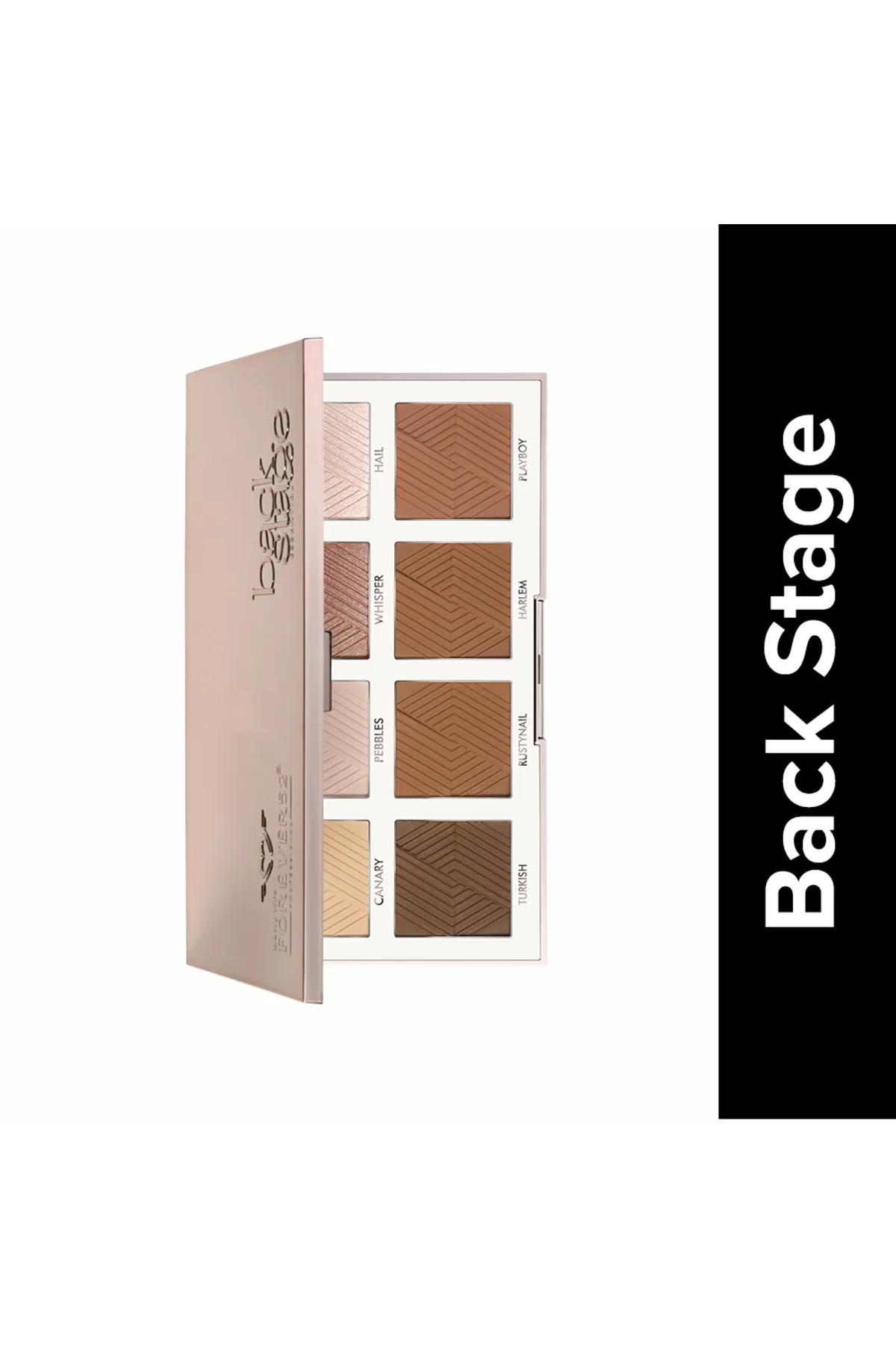 Backstage Essential Highlighter & Contour Powder Palette-Multicolor